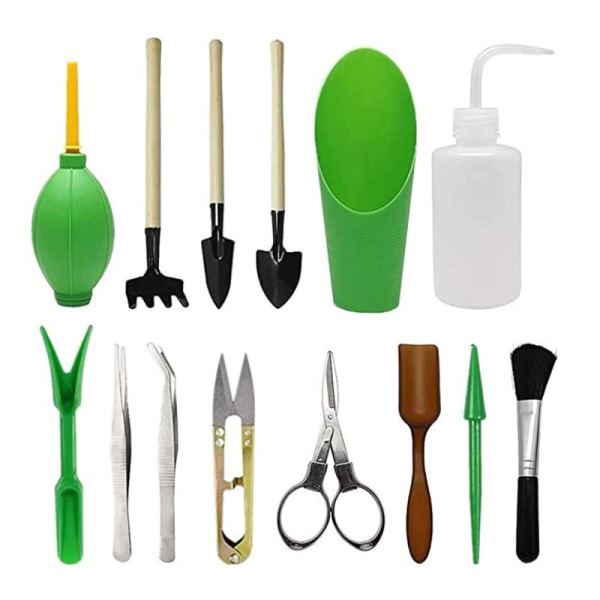 14 Piece Gardening Tool Set: Succulent Spray Bottle, Starter Wat