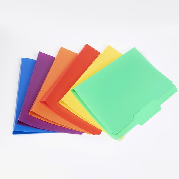 Manila-mapp 18 blandade färger A4 testpapper sidtyp lärande o