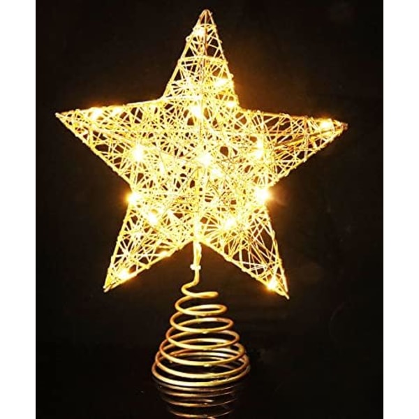 Christmas Tree Star, Christmas Tree Topper-dekorationer med Varm