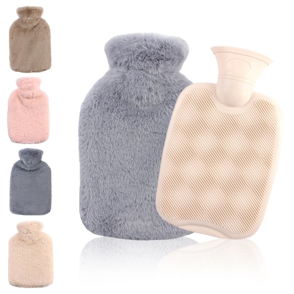 Hot Water Bag Water-filled Hand Warmer Cute Rubber Plush Hand Wa