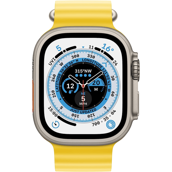 Apple Watch 49 mm Yellow Ocean Band