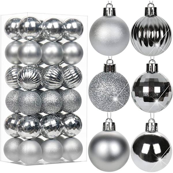 36 x julgranskulor okrossbara ornament hängande dekoration