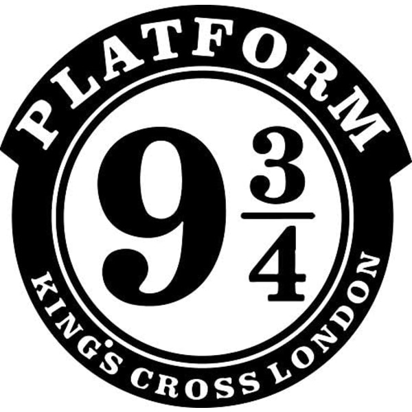 2 st väggdekaler Plattform 9 3/4 Kings Cross London för dörr pa