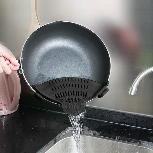 Klippbar sil för kastruller, pastasil, silikonsil, Ha