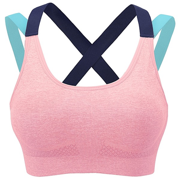 Naisten toppi Push Up -urheilurintaliivit - Pinkki S