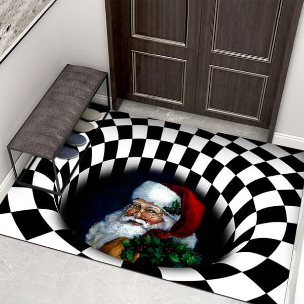 Rektangulär sfärisk visuell matta 50*80CM vardagsrum sovrum