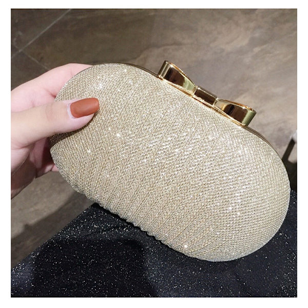 Kvinners krystall diamant festclutch kveldsveske Champagne