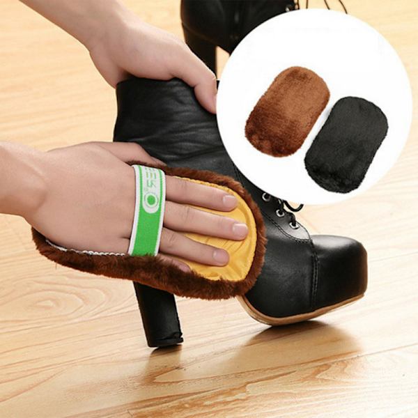 5 imitation wool shoes wipe gloves polish shoe shine wipe leathe