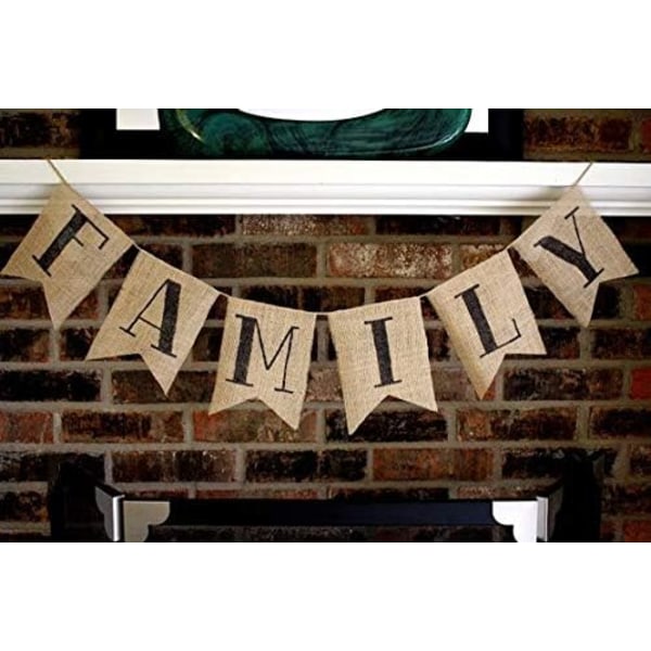 Hessian Banner, DIY Festdekoration til Fødselsdag, Bryllup, Baby Shower og Dimission