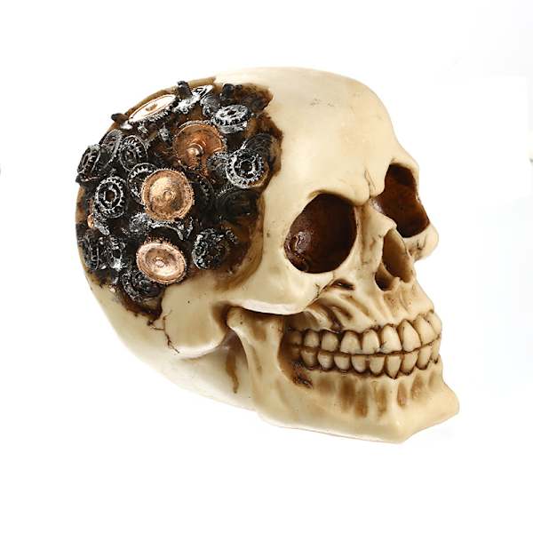 Resin Skull Gear Skull Resin Crafts - Steampunk Robot Salient Ge