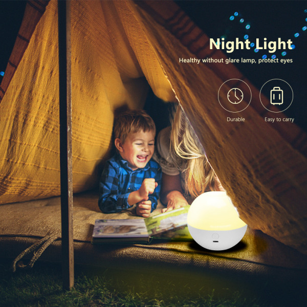 16 färger smart touch liten nattlampa fjärrkontroll slide col