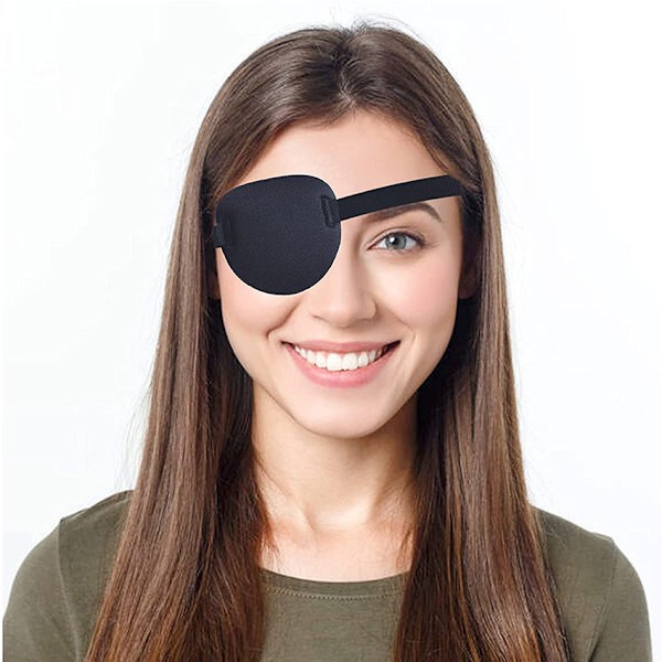 2 stk Cosplay øyeplaster Justerbar pirat øyeplaster for barn Adu