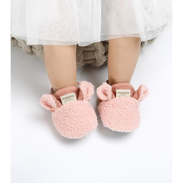 Koselige fleece tøfler for babygutter og jenter