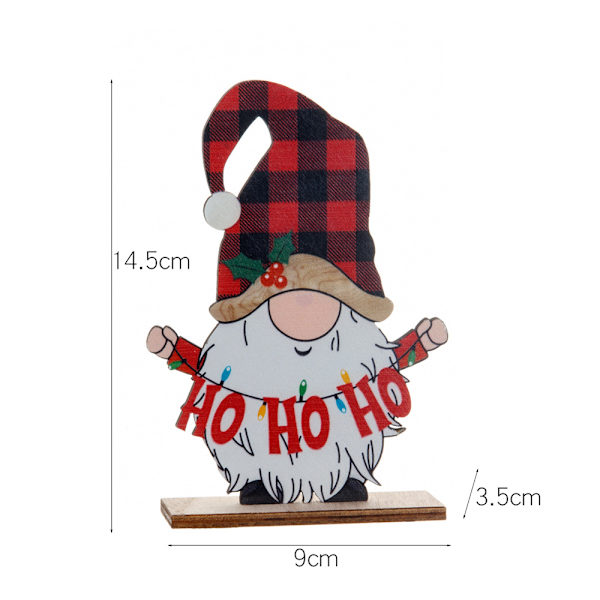 1 st juldekorationer i trä, juldockor, dekorationer, gör-det-själv