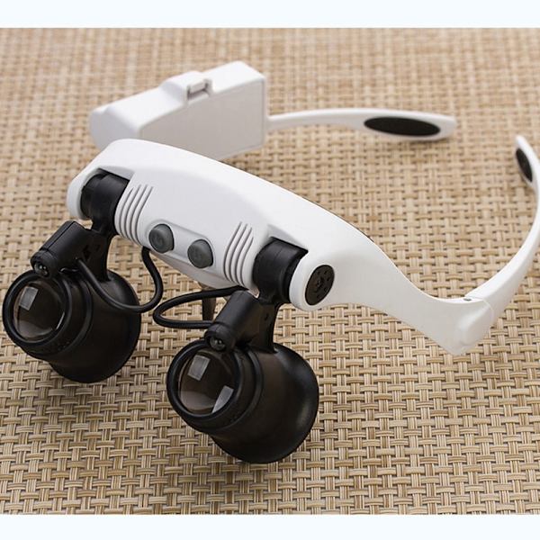 Pannallinen suurennuslasi LED-valolla, Hands Free -suurennuslasi