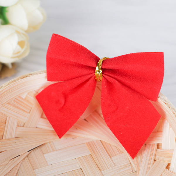 Mini små rosett julgran accessoarer juldekorationer