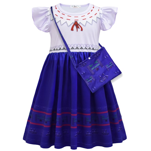 Piger Magisk Familie Cosplay Prinsesse Halloween Fest Kostume 120 yards