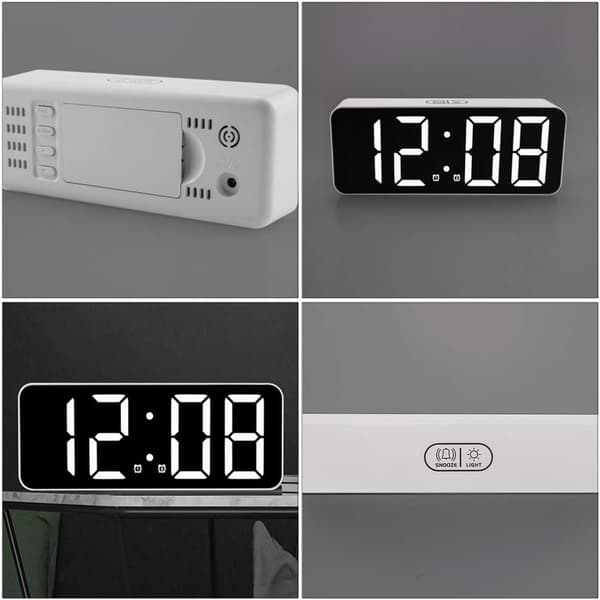 Digitalt vækkeur LED-display bordur