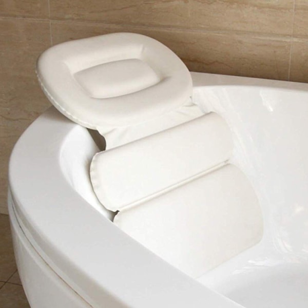 Vattentät allergivänlig PU Triple Ply Spa Badkudde Nackstöd