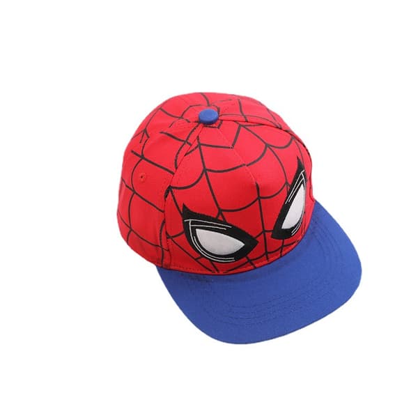Gutte baseball caps, tilpasset caps, blå rød design flat brim basebal