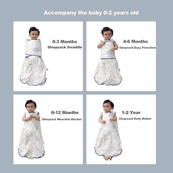 Baby Swaddling Blanket - Baby Sleeping Bag 0-5 Months - Portable
