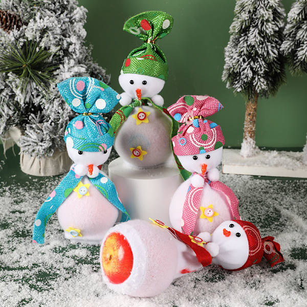 4 Jul Snögubbe Äpple Wrap Jul Dekorationer Kreativa Ch