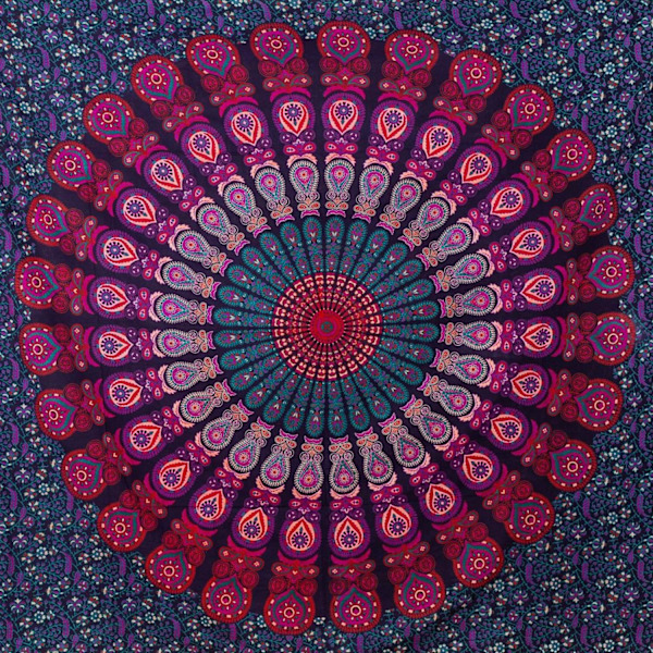 Tapestry - Mandela New Mural - Suuri seinävaate, boheemi ranta