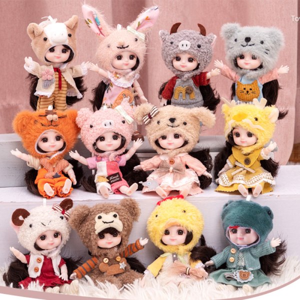 12 stjernetegnspalme 15cm simulation lommedukke dukke, 12 farver Rabbit