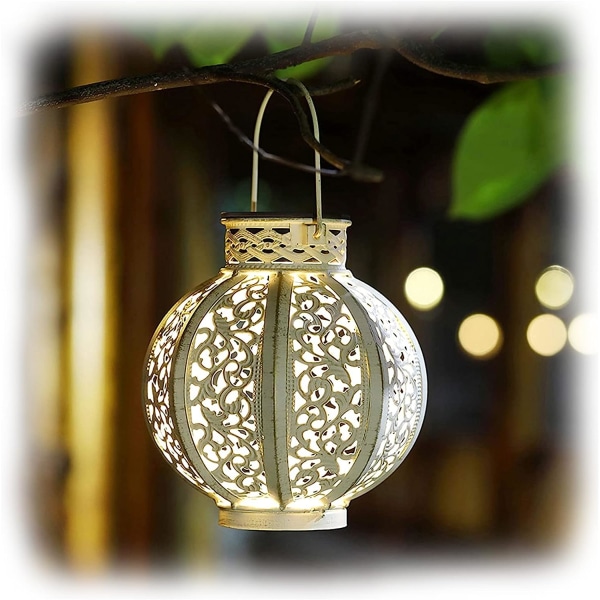 1 Pack Outdoor Hanging Solar Lights Retro Christmas Solar Lights