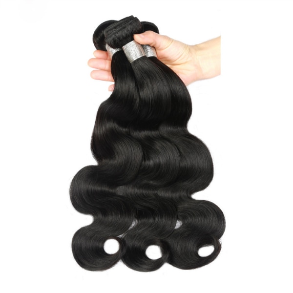 Kvinnors peruk kemisk fiber hårgardin, hårbunt, stor svart
