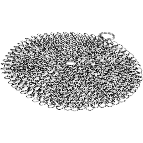 Rustfrit Støbejernsgryde Skuresvamp Pan Cleaner Grill Scr