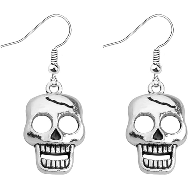 Skull Örhängen Halloween Smycken Skull Skeleton Örhängen Gift Fo