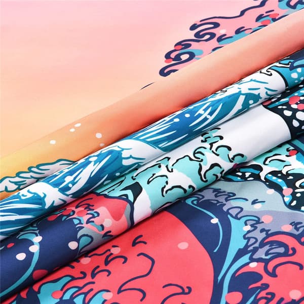 Tapestry Big Waves med solnedgångsvy Mandala Tapestry B 150*130cm