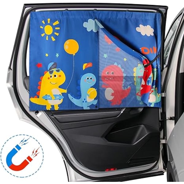 Baby Car Sun Shade, Double Layer Magnetic Car Sun Shade for Side