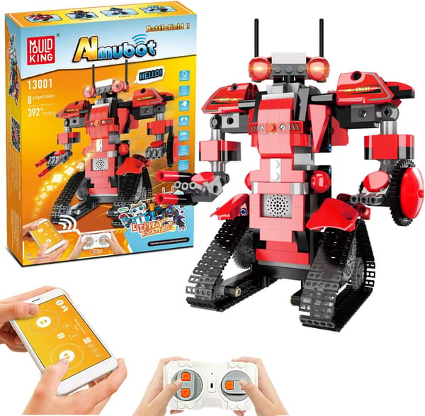 Robotleker for barn, kule vitenskapsbyggesett for gutter