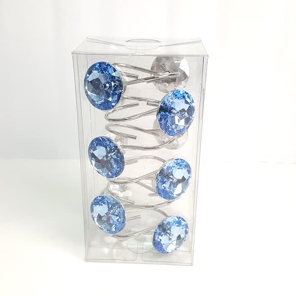 Diamantformade duschdraperikrokar Duschringar/Runda akryl D