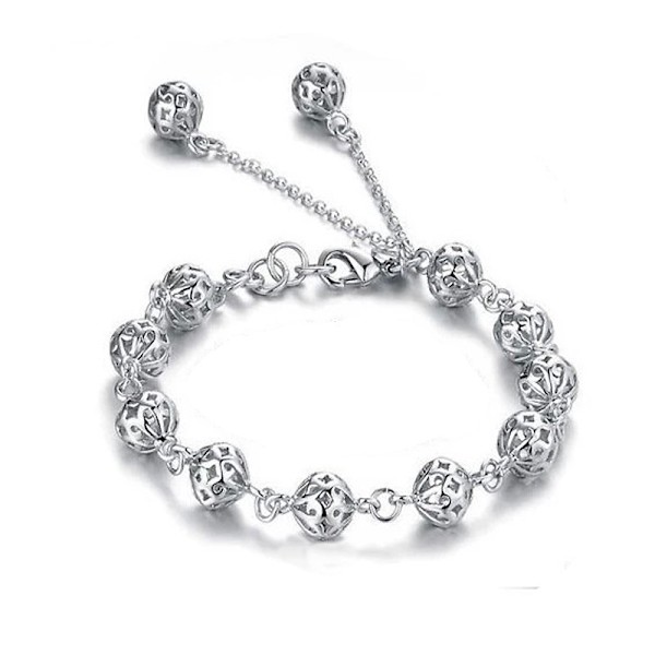 Korean Fashion Women Hollow Ball Bracelet Personalized Retro Sty