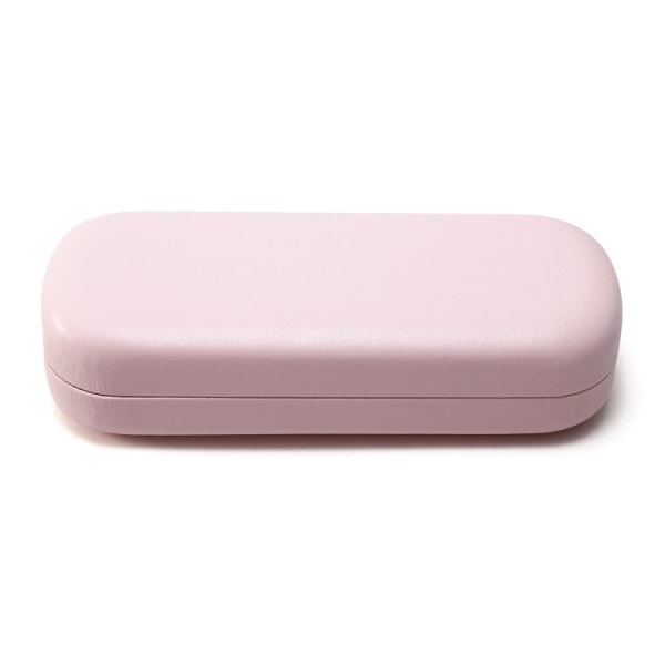 Hårt case(rosa), PU-läderglasögonlåda, Portable Protec