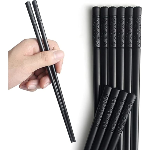 5 Pairs Dishwasher Safe Fiberglass Chopsticks