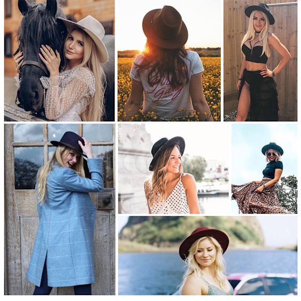 Cowherd Western Cowboyhatt Ull Jazz Topphatt för Män och Kvinnor