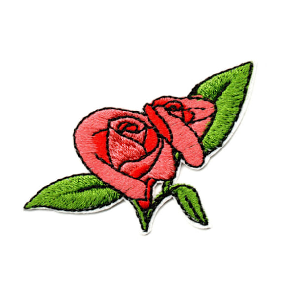 Sæt med 9 blomster, smukke broderede patches til at stryge på og sy