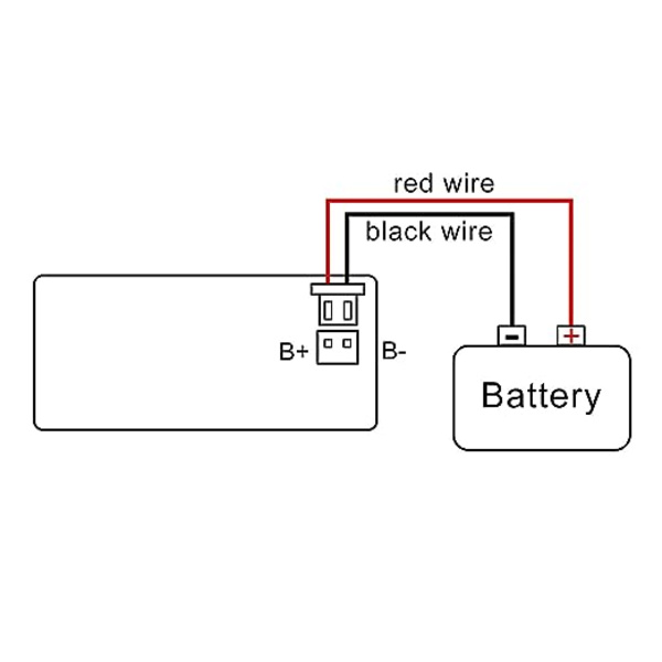 Multifunktionell 10-100V LCD-batterikapacitetsvoltmeter med temperatur