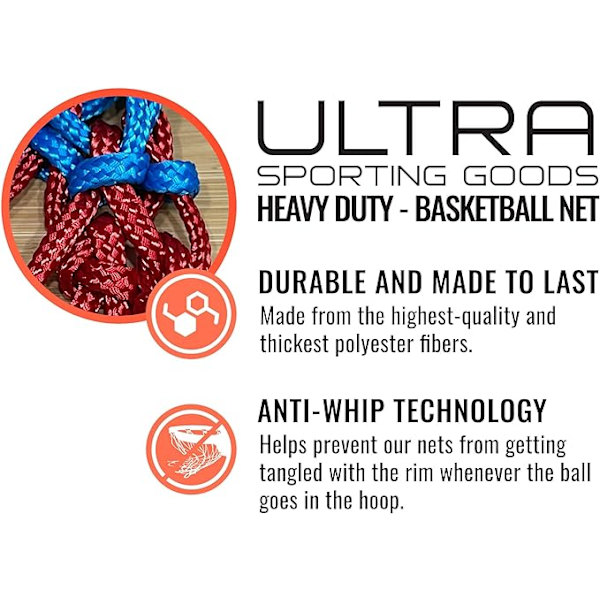 Tungt Basketball Nett Erstatning - All Weather Anti-Whip, F