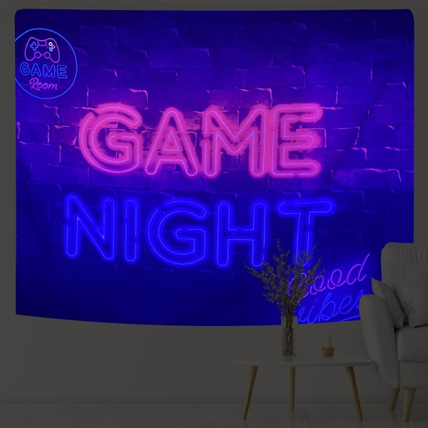 Neon tapestry to hang night game wall hanging 150*100cm