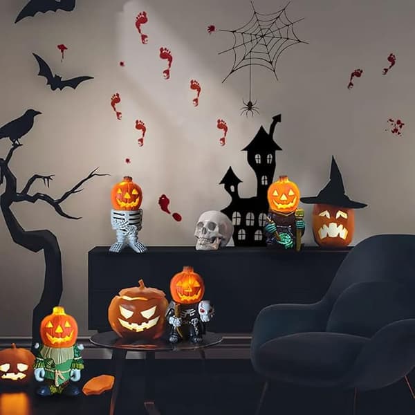 Halloween Glødende Græskar Ridder, Halloween Græskar Ridder Statu