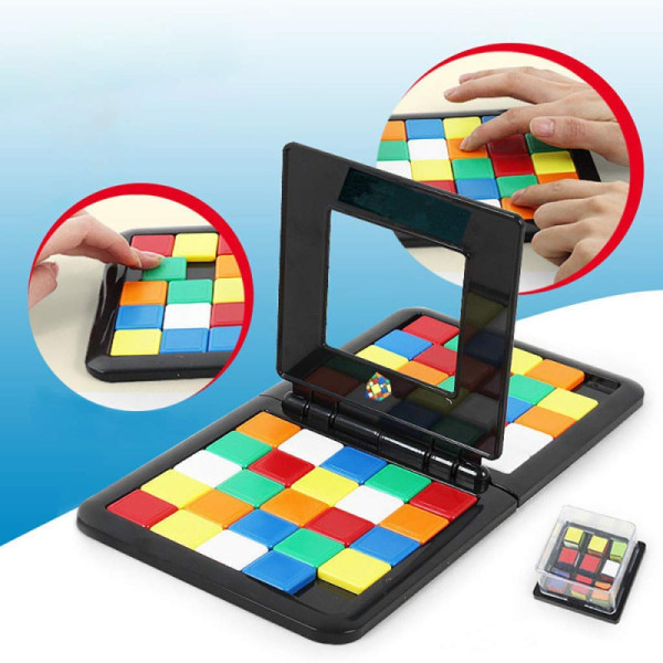 Race Travel Version - Färgglada Rubiks pusselspel - Klassiskt 3X3