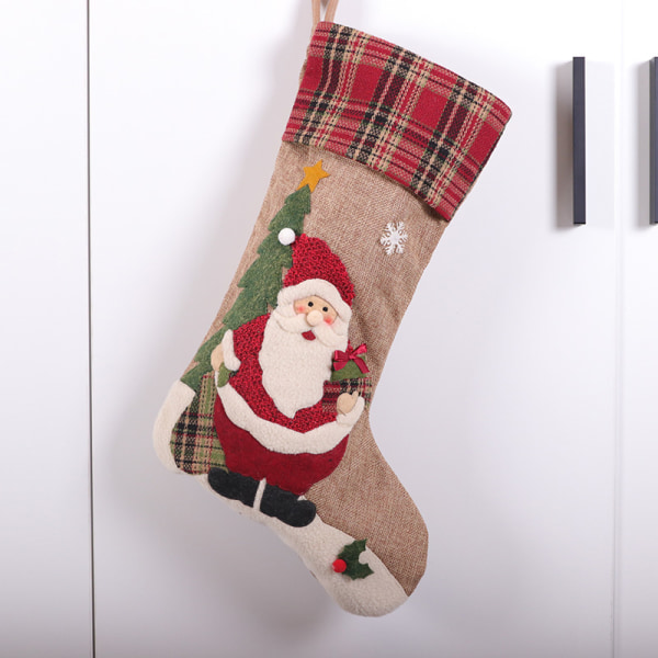 2 par juledekorasjoner store snømann broderte jule