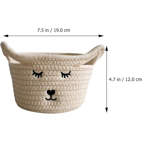 Kattöronbroderi skrivbord hem diverse förvaringskorg