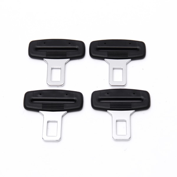 4pcs seat belt tongue for metal belt buckle, plastic handle