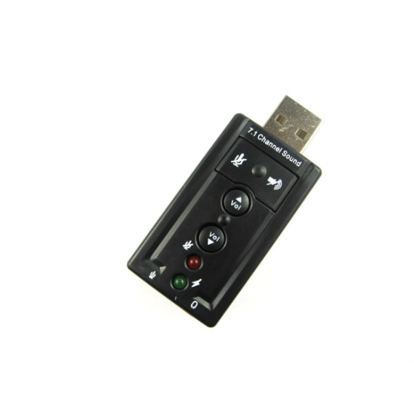 Bærbar datamaskin stasjonær USB ekstern 7.1 frittstående lydkort datamaskin A